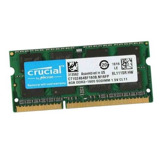 CRUCIAL DDR3L 8GB 16GB 32GB 1600 MHz PC3-12800 Laptop Memory RAM SODIMM 204- Pin - Foto 11