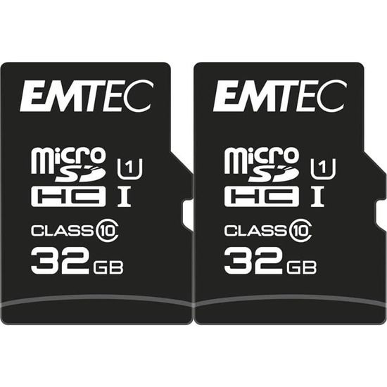 Emtec ECMSDM64GXC10 EliteGold MicroSDXC Geheugenkaart, 64 GB, high-speed, SD-adapter UHS-I, U1, tot 85 MB/sec