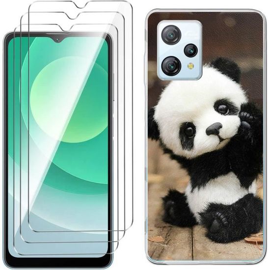 LYJERRY Custodia Per Blackview A53 /A53 Pro + 2Pcs Pellicola Vetro Temperato Per Blackview A53 /A53 Pro Protettiva Leggero Protector TPU Cover Silicone di gomma Phone Case 9H Vetro Protettiva,Nero