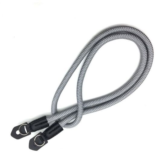 Sangle Pour Appareil Photo En Corde Nylon – Longueur 100 Cm, Diamètre 10 Mm – Pour Reflex, Hybrides, Style Vintage