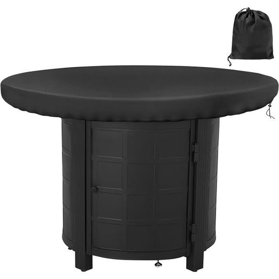Housse De Protection Pour Plaque De Feu Ronde 80 Cm – Tissu Oxford 420D Imperméable, Anti-UV, Avec Cordon De Serrage - 11