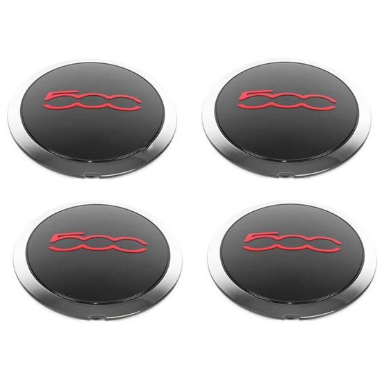 4 Stuks 133 Mm Wieldop Voor Fiat 500 Wielen Naafdoppen Set 68078419AC 68078421ac Stofkap Zilver 51884863