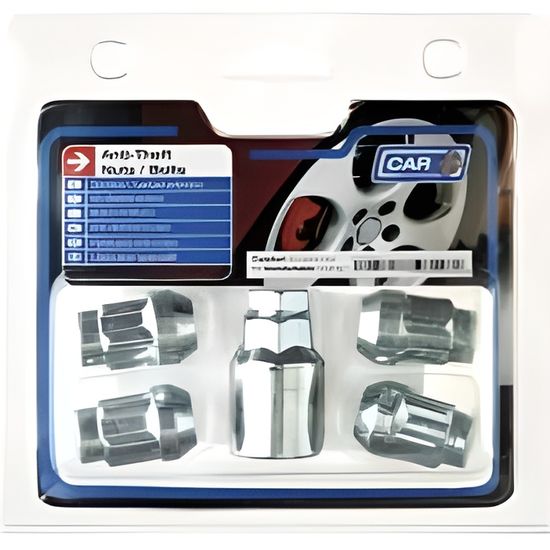 2 CLEFS AVEC NUMERO DE SERIES VIS ANTIVOL 12X1.25 L37 4PCS