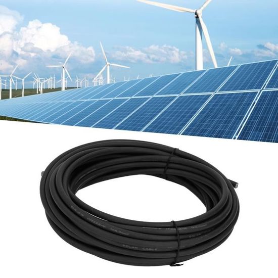 DeleyCON 25m Câble Solaire 6mm² Rouge H1Z2Z2-K – Photovoltaïque UV Résistant Sans Halogène 1kV AC / 1.5kV DC
