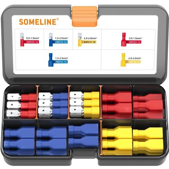Kit 708 Pièces Connecteurs Auto - 290 Cosses, 400 Bouchons étanches, 18 Extracteurs Pour Câblage 12V