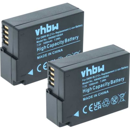 vhbw 1x batteria compatibile con Panasonic Lumix DMC-FX01, DMC-FX07, DMC-FX10, DMC-FX100 fotocamera (750mAh, 3,6V, Li-Ion
