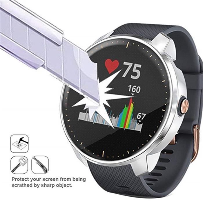MONTRE OUTDOOR Galvanoplastie Housse de protection transparente en TPU pour Garmin Vivoactive 3 Music bg1432 SDF1432