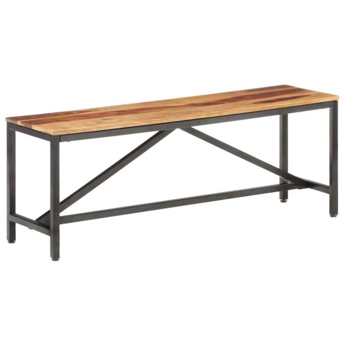 Banc 120 cm style industriel Bois solide