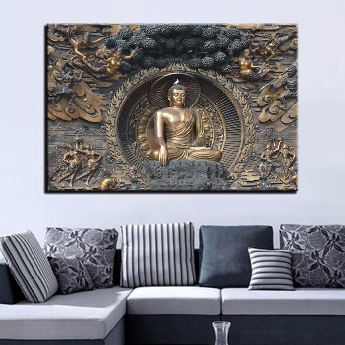 Toile photos maison mur Art décor 1 pièce-pcs bouddha Statue peintures HD imprime bouddhisme Art affiche pour cadre de s~20120