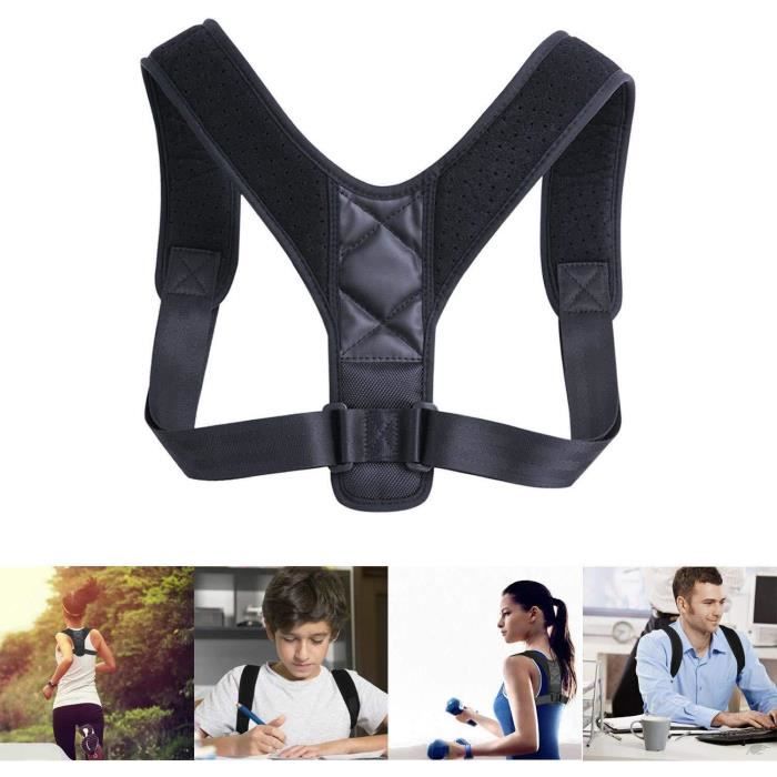 Correcteur de Posture et Redresse Dos,Ceinture Dorsale réglable pour Maintien épaules Droit,Soutien la Colonne Vertébrale Dorsa