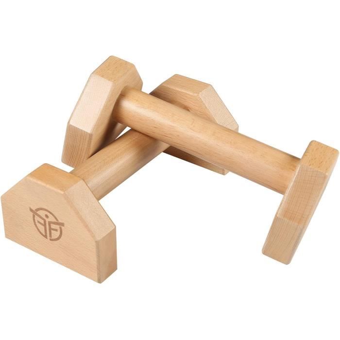Barres Parallèles Basses de Taille Mini pour Fitness, Gym, Street Workout, Calisthenics, Poignées de Pompe de Marque Française, Para