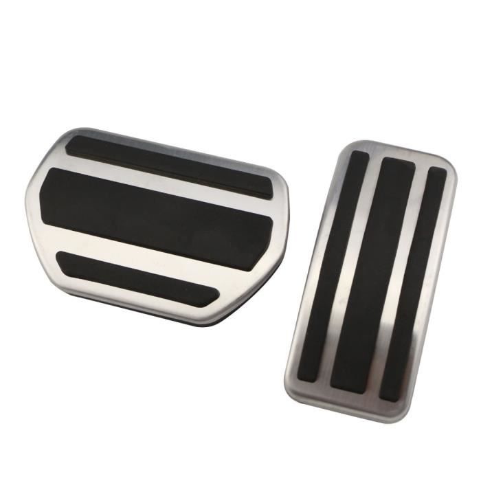 Couvres pédales,plaque de pédales de voiture,accessoire pour Peugeot 207 301 307 208 2008 308,citroën C3 - Type 2Pcs AT