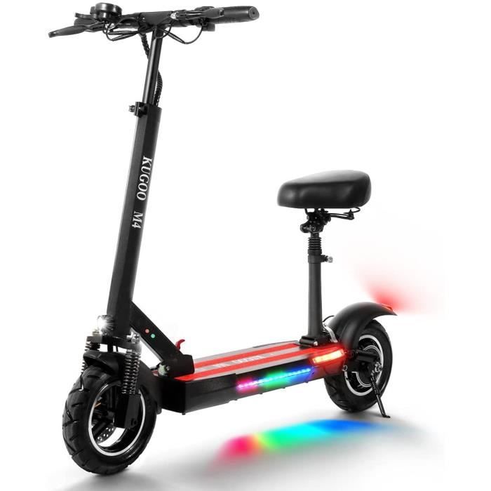 45 km la Longue Portée, 43 kmh, 10- Pneus Pliable Électrique avec Siège, Moteur Puissant de 500 W 10AH, M4 A15