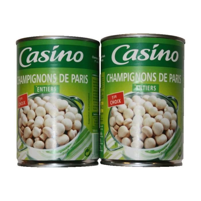CONSERVAS FERBA (UE) Champignons de Paris - Entiers - Lot de 2 x 230 g