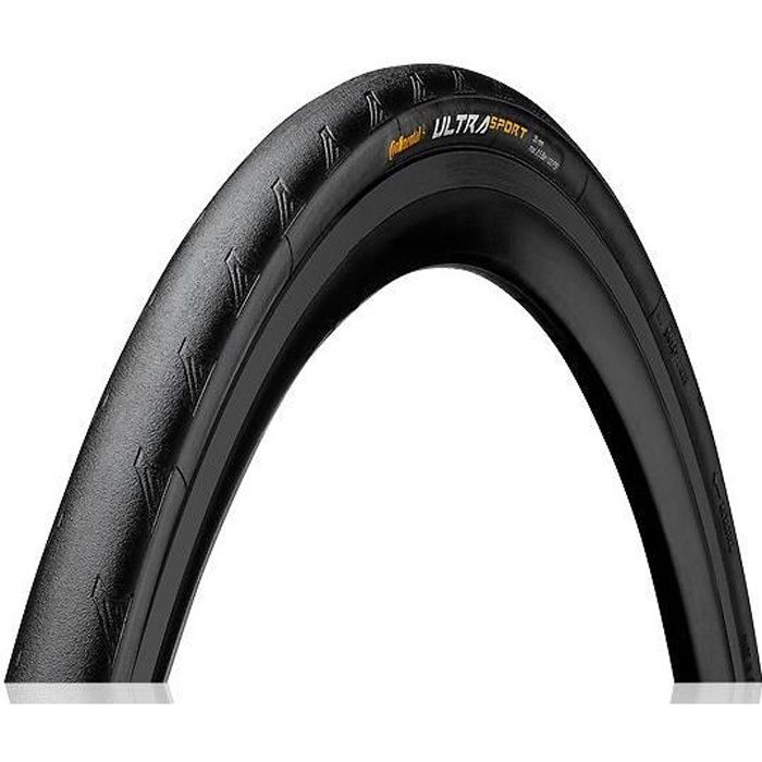 Pneu vélo - ROUTE - CONTINENTAL - ULTRA SPORT III - 700x25C (25-622) - Noir - TUBETYPE