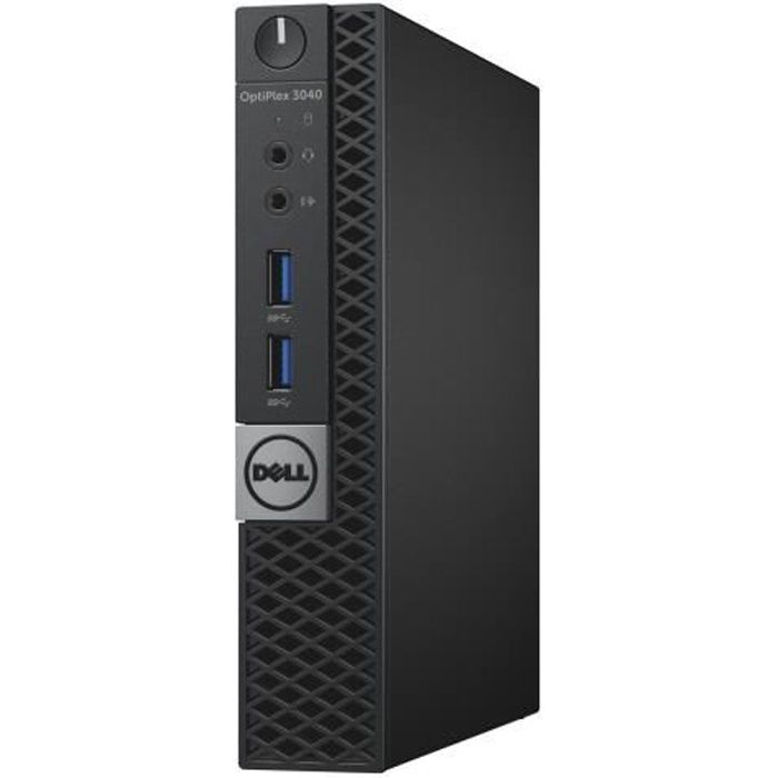 Dell OptiPlex 3040 Micro 1 x Core i3 6100T - 3.2 GHz RAM 4 Go HDD 500 Go HD Graphics 530 GigE LAN sans fil: 802.11a-b-g-n-ac,…