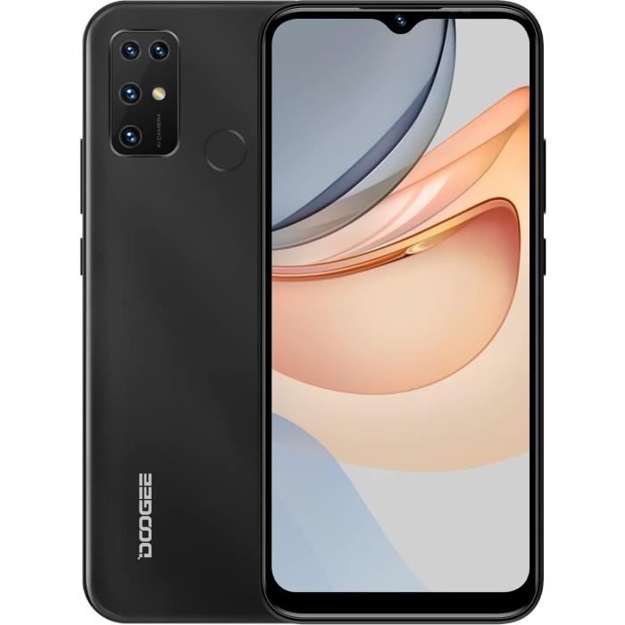 Telephone Portable 4G DOOGEE X96Pro (2022) Débloqué 4Go + 64Go(SD 256Go) Smartphone Android 11 5400mAh 6,52 Pouces HD - Noir