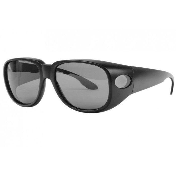 Surlunettes de soleil polarisantes Noir Mat Confort Fysha - Taille unique - Noir