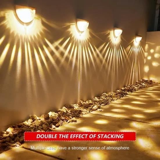 GOBRO/ Solaire allume les lumières extérieures de l'étape solaire de LED lampe imperméables de capteur pour des escaliers cour , 1P