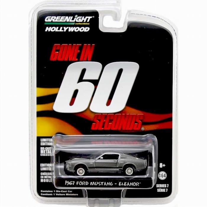 FORD MUSTANG Shelby GT500 Eleanor 1967 60 Secondes Chrono 1/64