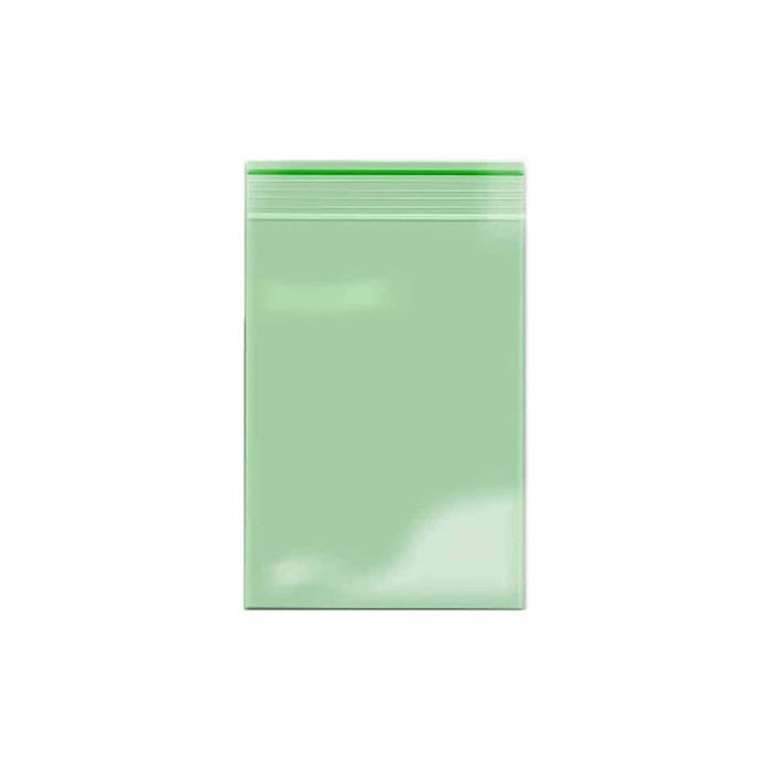 Lot de 100 sachets Zip 40x60mm 60 microns Vert