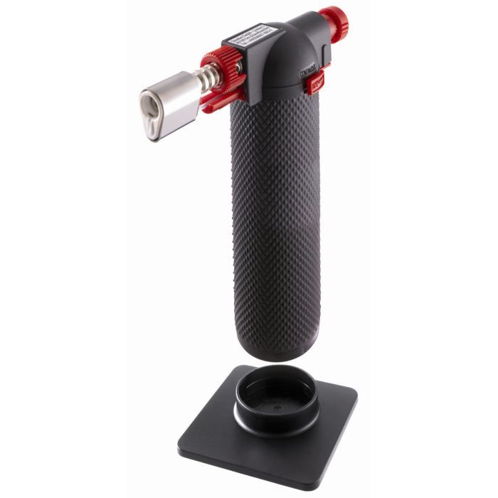 Chalumeau de cuisine ProLine 03084 Leifheit, ustensile de cuisine multiusage pour caraméliser ou aromatiser, chalumeau gaz sécurisé