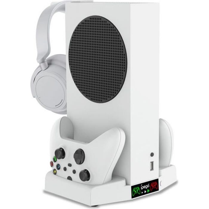 Base de chargement avec support de ventilateur de refroidissement Compatible pour console Xbox Series S Slim