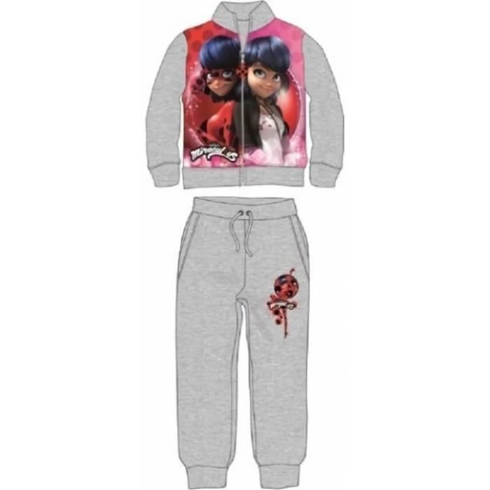 Jogging Miraculous - Ensemble Miraculous Gris 5ans