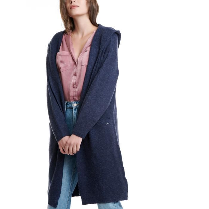 Funky Buddha Cardigan Femme FBL00211809-NAVY