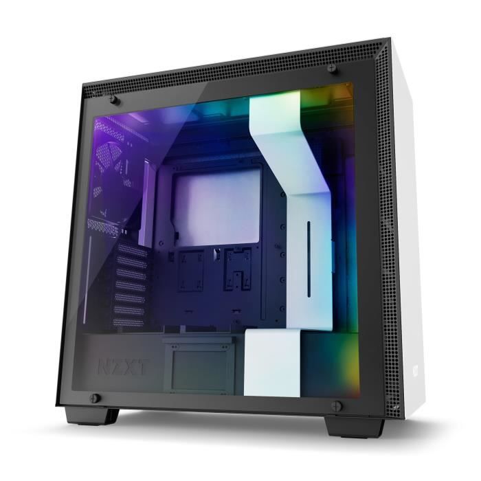 NZXT Boitier PC Moyen Tour H700i Blanc/Noir - Fenêtre