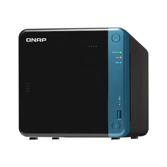 QNAP TS-453Be Serveur NAS 4 Baies 8 To SATA 6Gb-s HDD 2 To x 4 RAID 0, 1, 5, 6, 10, JBOD RAM 2 Go Gigabit Ethernet iSC2