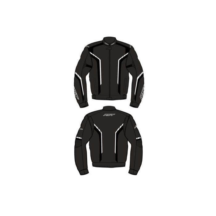 Blouson RST Axis CE textile noir/blanc taille 4XL homme
