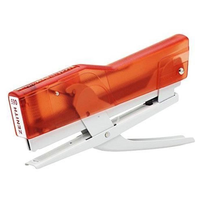 Zenith 590 Agrafeuse Fun avec pince Couleur Rouge Transparent 590 FUN R