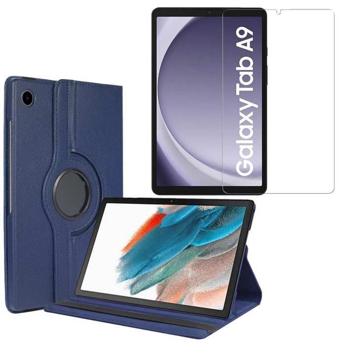 Etui Bleu pour Samsung Galaxy Tab A9 8,7 2023 SM-X110 et Film verre trempé  [Toproduits®] - Cdiscount Informatique