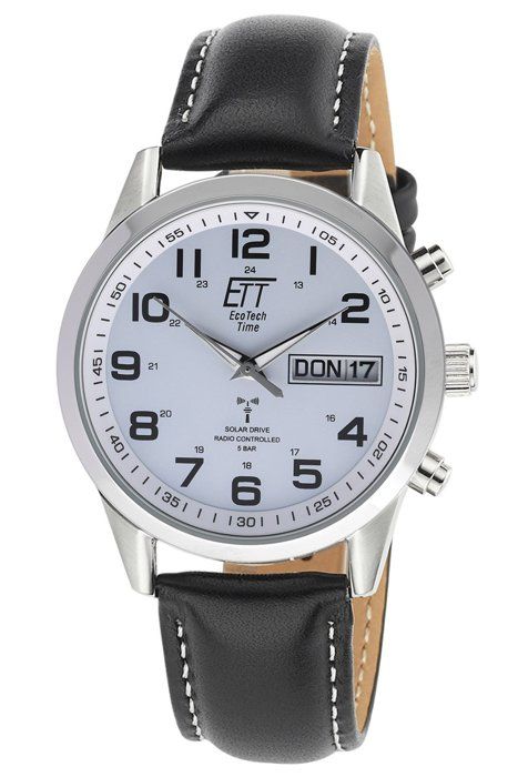 Montre - ETT ECO TECH TIME - EGS-11436-12L - Radio Piloté - Cuir - 5 Atm