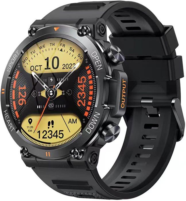 Montre De Sport à Quartz Casio Pour Homme, Style Militaire Robuste Elegante Et Fonctionnelle Argent