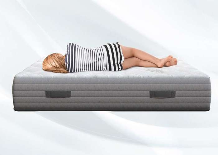Matelas 180x200 cm DRY&SOFT Epaisseur 25 cm ergonomique en mousse Mémoire viscoelastique.