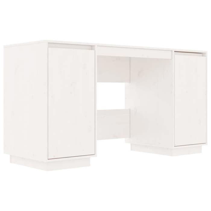 Bureau - CLOUD - Blanc - 140x50x75 cm - Bois massif de pin LL141112