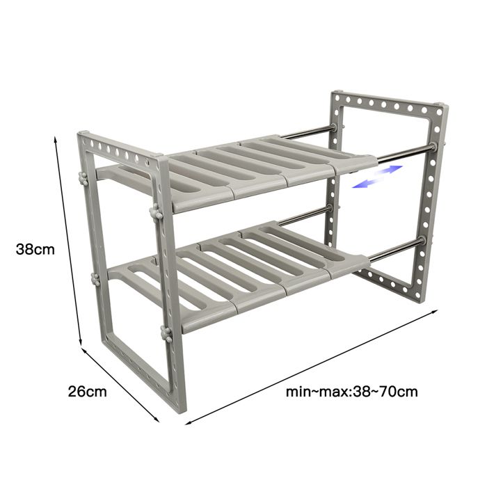 Amiremplie Organisateur de Cuisine Extensible gris