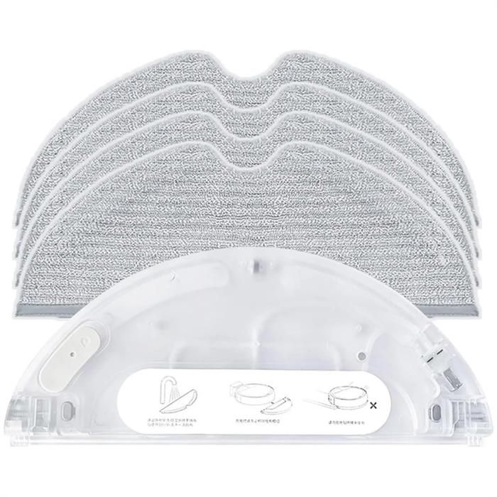 Rechange pour Aspirateur pour Dreame D9 / D9 Max D9 Pro/L10 Pro Accessoires Tampon de Nettoyage en Microfibre avec Réservoir DEau