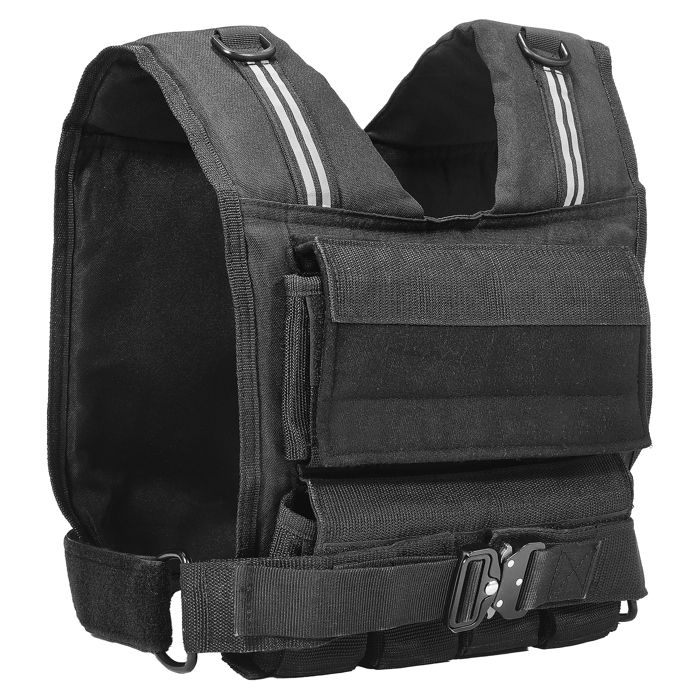 Gilet Lesté Réglable-Duoku-35 lb avec Poids en Fer-Bande Réfléchissante-Ensemble dExercice pour Hommes et Femmes