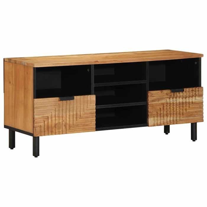 YUN@Buffet Bas Bahut Armoire Commode Sidebord TV 100x33 5x46 cm en Bois Massif dAcacia @942@