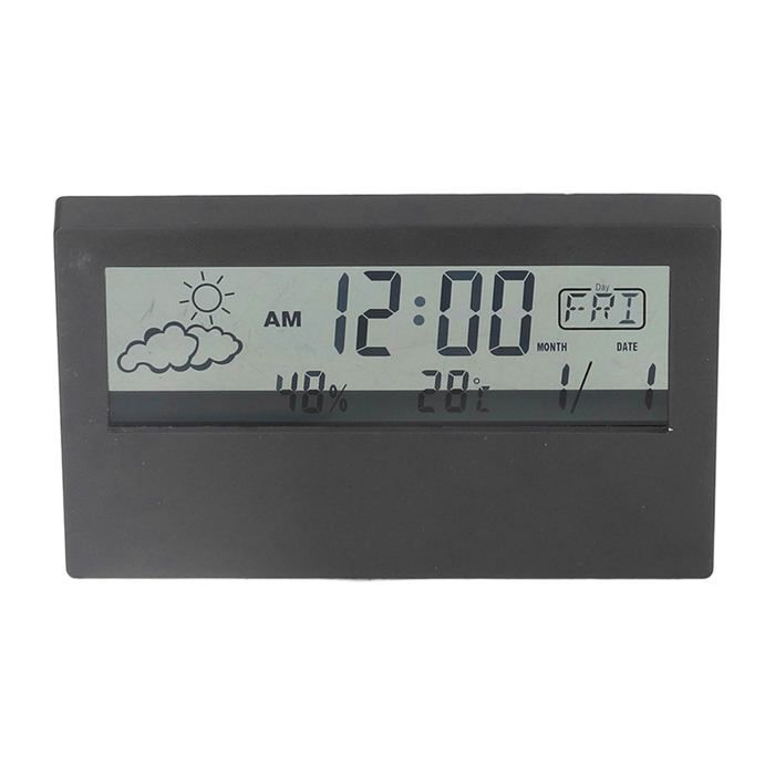 Réveil De Voyage Numérique LCD Transparent Metro Avec Hub USB Et Câble