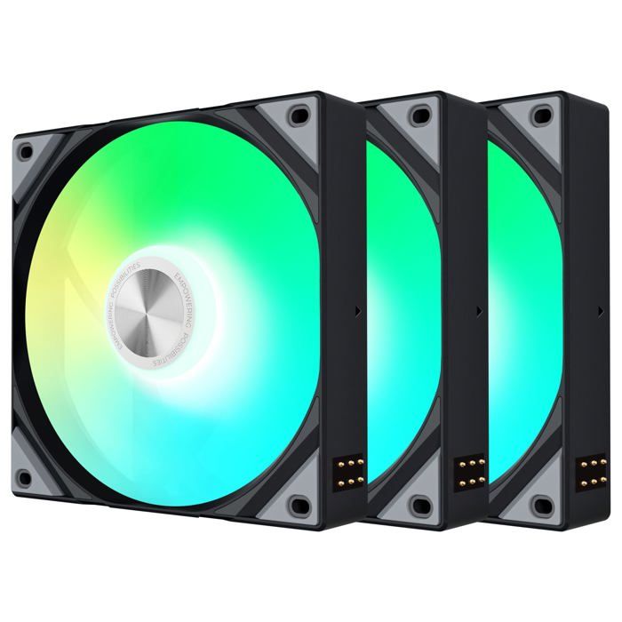 Ventilateur PC - TRYX - ROTA SL ARGB - 120 mm - Noir - Pack de 3