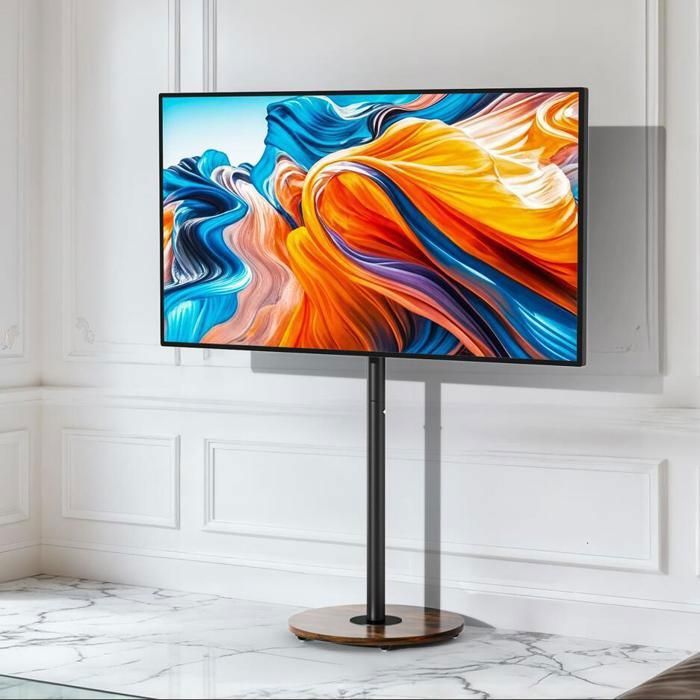 Support TV sur Pied Mobile Réglable pour Ecran LED LCD 40 à 75 Pouces VESA Max 600x400mm