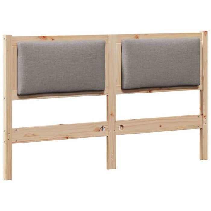 [2661578]Tête de lit - Étagère de rangement pour chambre à coucher - Autre Marron 140 cm Bois massif en pinPoids:9.7 Kg