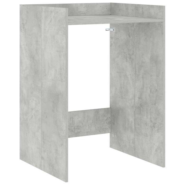NEW 2026 Armoire pour machine à laver - 1 PC - meuble de salle de lavage - Béton 675x62x97 cm L4651