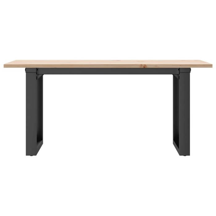 (Vente Chaude)Table cuisine(Rectangle) SOLOMON Brun Table basse - FAFA-TOP - Meuble de salon - cadre en O 90x40x45 cm - Bois de pin