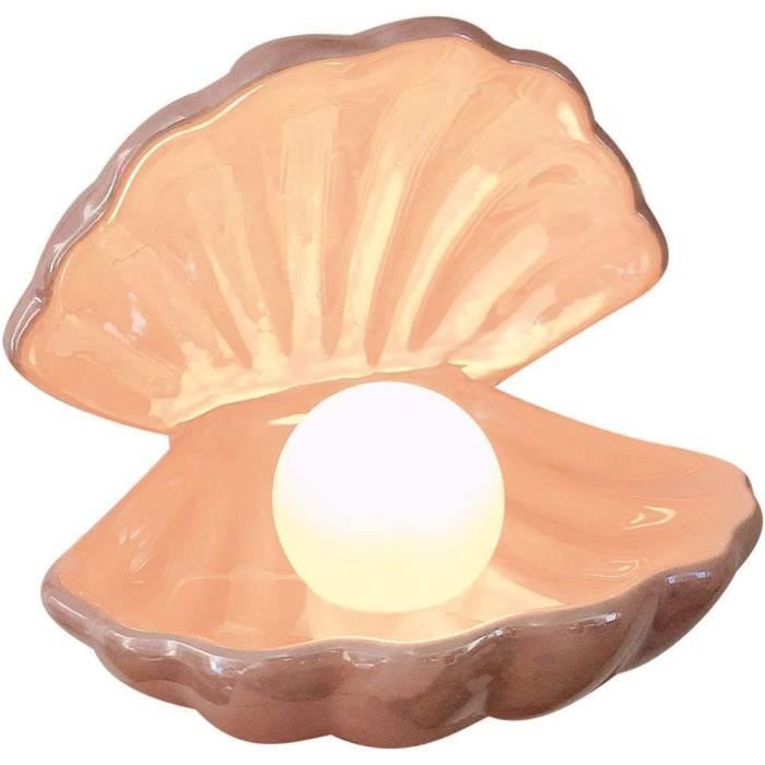 Lampe de nuit en céramique perles de coquillage lampe de nuit pour la décoration de la maison et du chevet cadeau de Noël