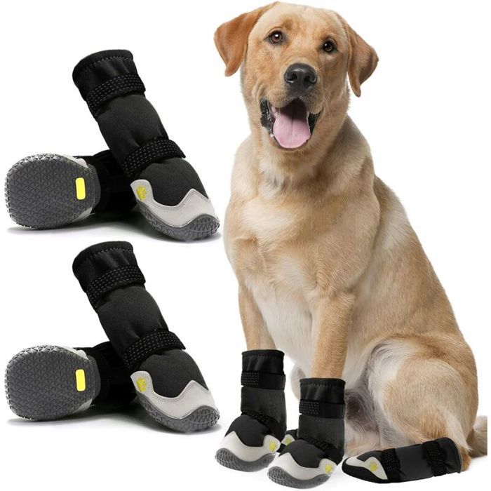 Bottes de protection pour chien - Unbrand - Thermique - Long tube - Cuir microfibre respirant